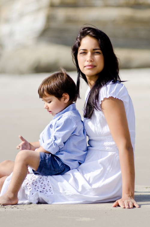 family boy mom beach rosarito baja waves sun lizeth aviles photography